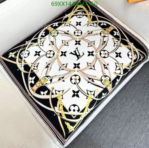 Louis Vuitton Silk Square Scarf, 90cm - Elegant Designer Accessory