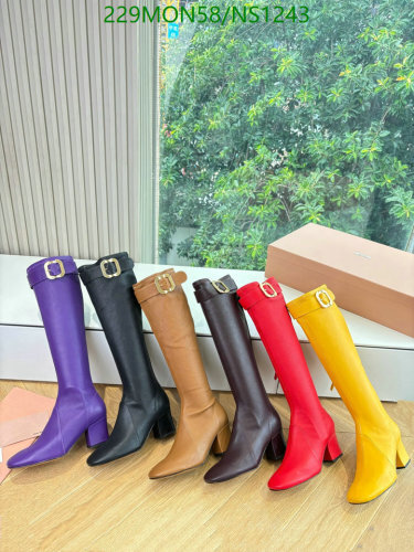 Elegant Knee High Boots for Women in Cowhide and Lambskin Leather
