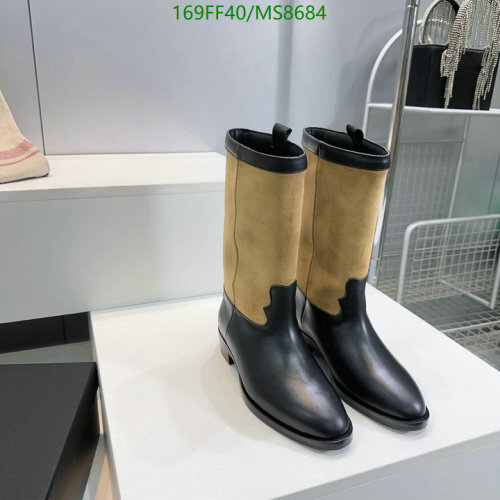 Elegant Two-Tone Knee-High Boots in Suede and Leather - EU35-40