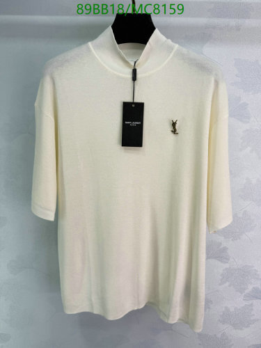 Yves Saint Laurent Wool Blend Short Sleeve Top - Elegant and Comfortable