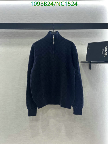 Louis Vuitton Wool Half-Zip Pullover Sweater, Soft & Comfortable, Sizes S-L