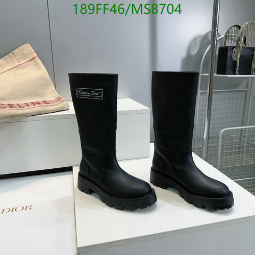 Christian Dior Black Cowhide Women's Boots, MS8704, EU Size 35-40