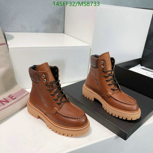 Prada Women's Leather Ankle Boots - Brown, Lace-Up, Lug Sole, EU Size 35-40