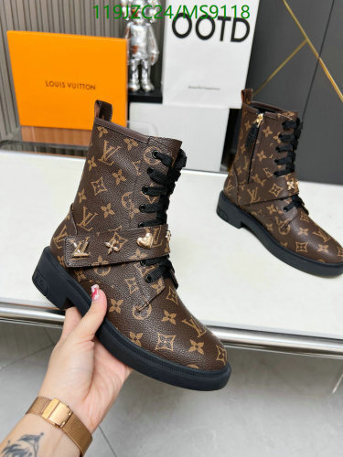 Louis Vuitton Women's Monogram Ankle Boots Cowhide/Lambskin - EU35-42 6 Louis Vuitton Women's Monogram Ankle Boots Cowhide & Lambskin Brown Size EU35-42