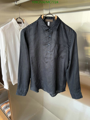 Loro Piana Men's Linen Long Sleeve Shirt - Stylish and Comfortable, Sizes M-3XL