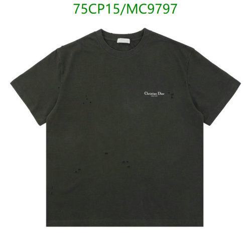 Dior Distressed Cotton T-Shirt Classic Style - Available in Sizes XS to L