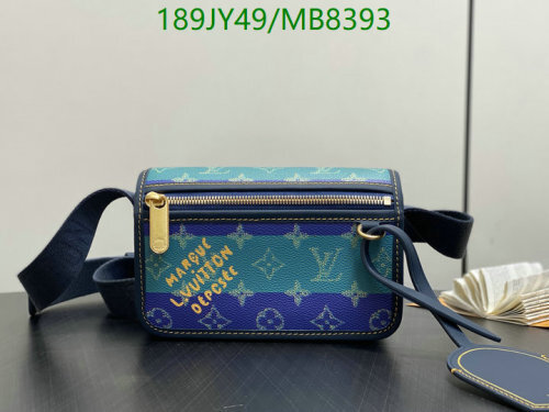 Louis Vuitton Coated Canvas Crossbody Bag, 19 x 12 x 7 cm - Model 13173
