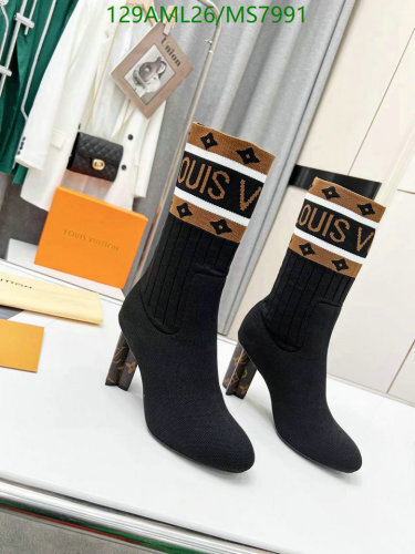 Louis Vuitton Women's Black Ankle Boots in Sheepskin & Leather, EU 35-42 7 Louis Vuitton Women's Black Leather Ankle Boots MS7991 - Size EU35-42