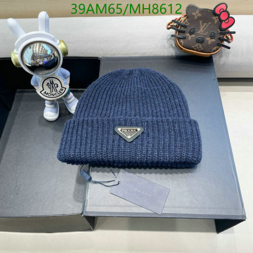 Prada Wool Beanie Hat with Logo - Stylish and Warm Winter Cap
