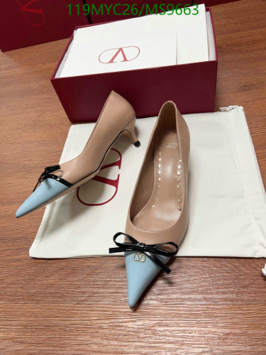 Valentino Women's Two-Tone Leather Kitten Heel Pumps with Bow Detail