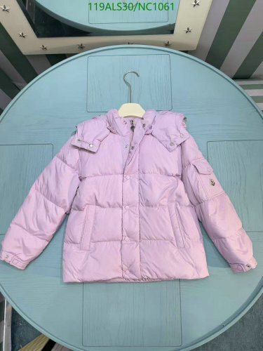 Moncler Kids' Pink Down Padded Jacket with Hood - Sizes 110-160