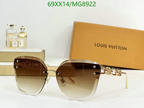 Louis Vuitton MG8922 Gold-Tone Brown Gradient Lens Sunglasses 65-15-142