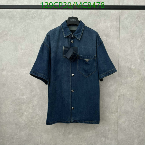 Prada Denim Shirt - Short Sleeve Casual Button-Down Top - Sizes S to XL