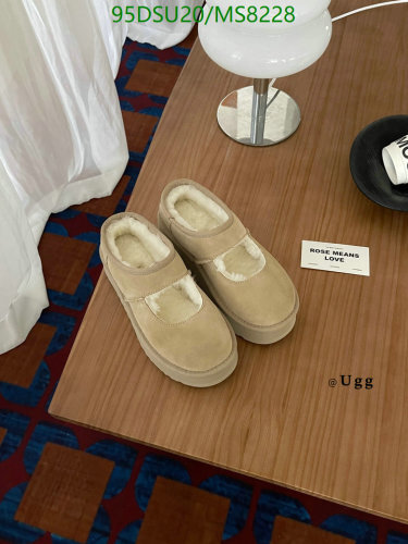 UGG Women's Mary Jane Slippers Cozy Wool Shoes, Beige, EU35-EU40