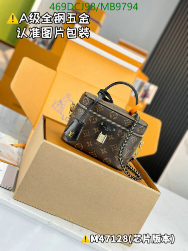 Louis Vuitton Vanity PM Bag Monogram Coated Canvas, 19 x 13 x 11 cm