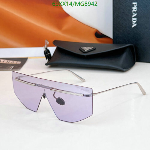Prada MG8942 Purple Lens Shield Sunglasses