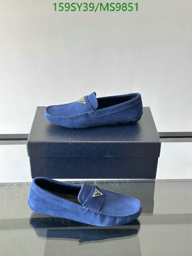 Prada Men's Suede Leather Loafers - Stylish & Comfortable Driving Shoes