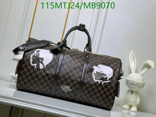 Louis Vuitton Damier Giant Waves Monogram Coated Canvas Duffle Bag 50 CM
