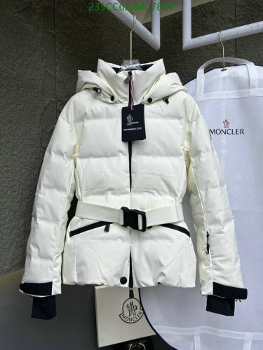 Moncler Women's White Down Padded Jacket with Belt | Winter Collection