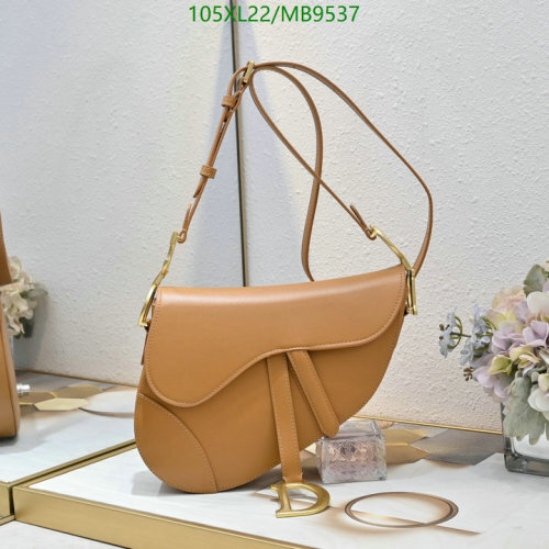 Dior Saddle Bag in Tan Genuine Leather, 24 x 20 x 7 cm, Iconic Design