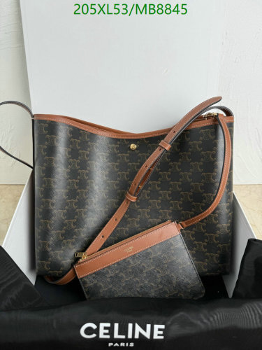 Celine Large Cabas Model 123912 In Triomphe Canvas With Removable Zipped Pouch