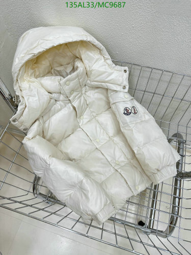Moncler Kids White Duck Down Padded Hooded Jacket - Sizes 110 to 150