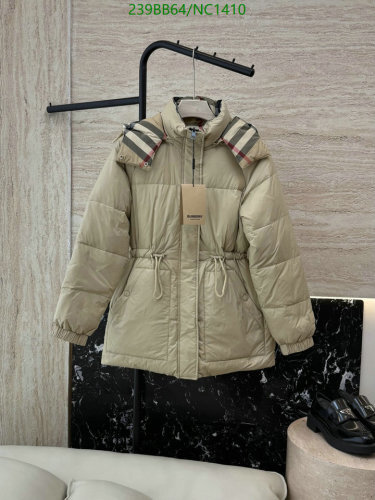 Burberry Women's Down Jacket with Signature Check Detail - Beige 6 Burberry Women's Down Jacket with Signature Check Detail - Beige