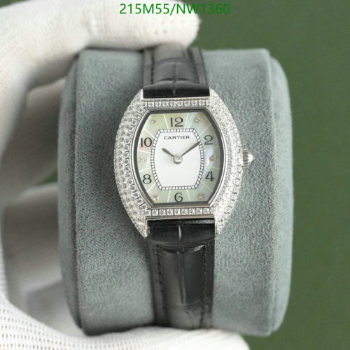 Cartier Tonneau Ladies Watch, 27.5-33mm, Quartz Movement, Stainless Steel