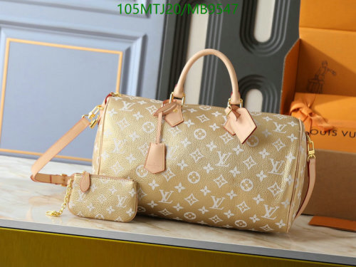 Louis Vuitton Speedy Bandouliere 40 Bag Monogram Empreinte Leather Beige