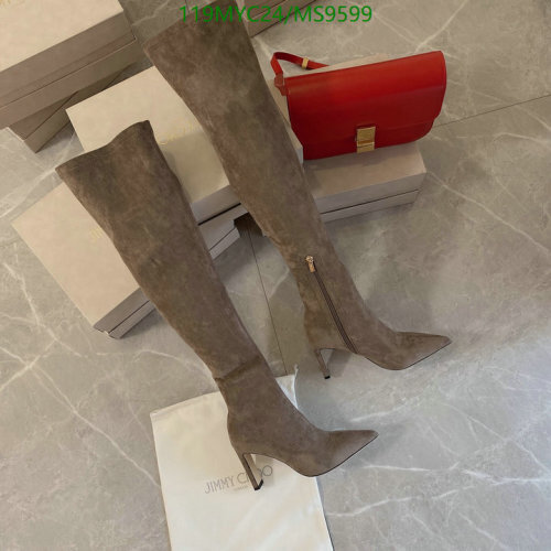 Jimmy Choo: Women's Over-the-Knee Suede Boots - Pointed Toe, 8.5cm Heel