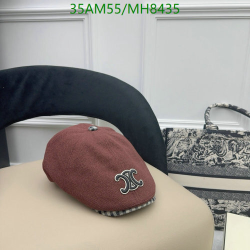 Celine MH8435 Maroon Cap for Men and Women| Stylish Hat with Logo