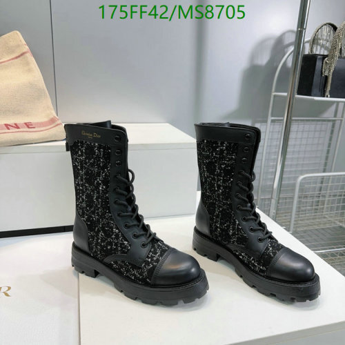 Christian Dior Black Leather Lace-Up Ankle Boots Women Shoes, EU35-EU41