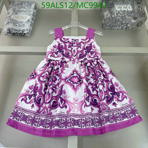 Dolce & Gabbana Kids Purple Print Dress - Sizes 90-140