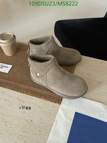 UGG Women's MS8222 Suede Leather Heeled Ankle Boots, Warm Wool Lining