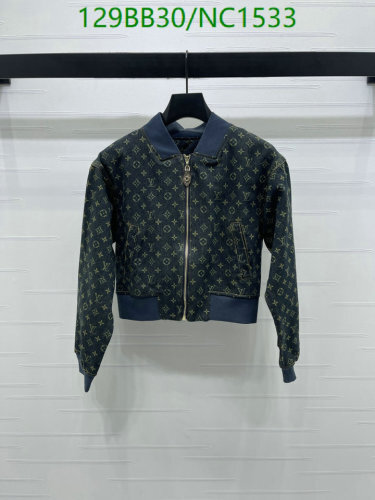 Louis Vuitton Monogram Denim Jacket, Zip-Up, S-L
