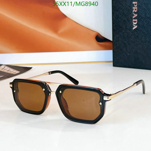 Prada MG8940 Brown Lens Sunglasses, Size 54-21-140, Stylish and Protective
