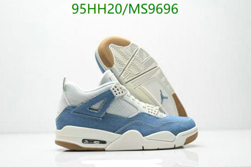Air Jordan 4 Retro Women's Shoes Denim High-Performance Sneaker (MS9696)