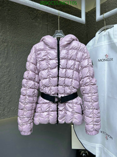 Moncler Women's Belted Hooded Down Jacket - Stylish & Warm Outerwear