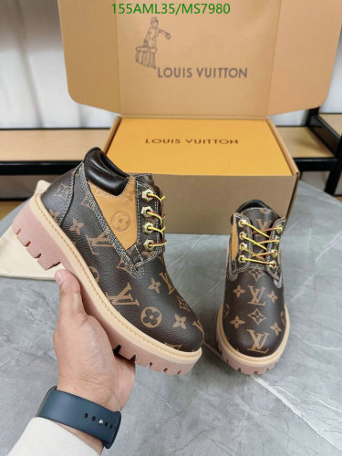 Louis Vuitton Cowhide Ankle Boots for Women, Stylish & Comfortable, EU35-46