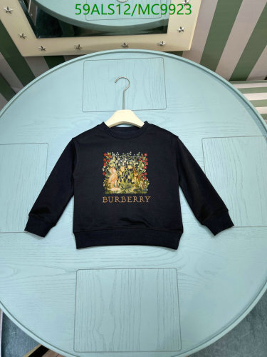 Burberry Kids' Black Cotton Sweatshirt with Floral Animal Embroidery