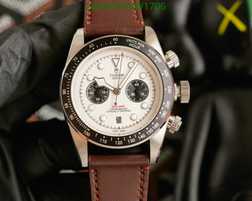 Tudor Heritage Chrono Watch, 42mm Stainless Steel, Leather Strap