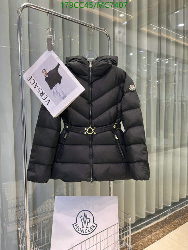 Moncler Women's Belted Padded Down Jacket Winter Coat - Black