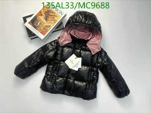 Moncler Kids Black Down Padded Hooded Jacket - Sizes 110 to 160