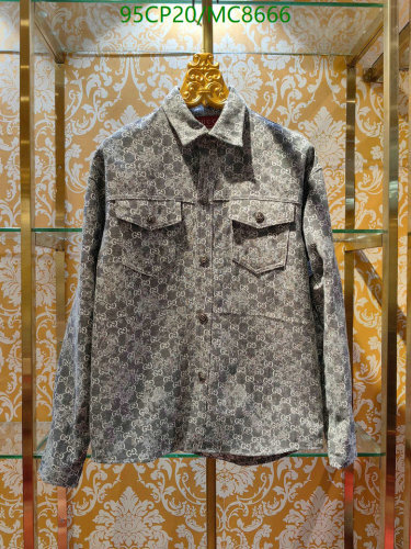 Gucci All-Over GG Logo Print Shirt Jacket - Long Sleeve, Button Closure
