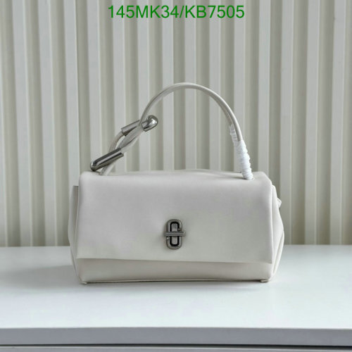Marc Jacobs White Cowhide Leather Top Handle Bag - Stylish Handbag