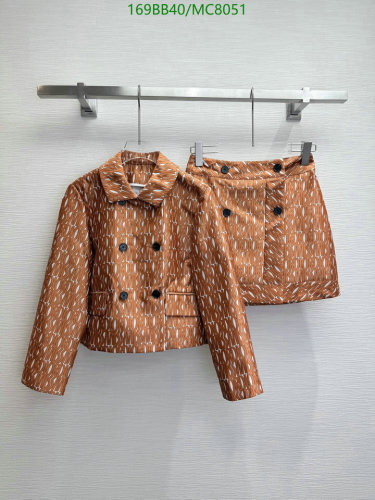 Dior Brown Polyester Two-Piece Suit Set - Jacket and Skirt - Women's Clothing