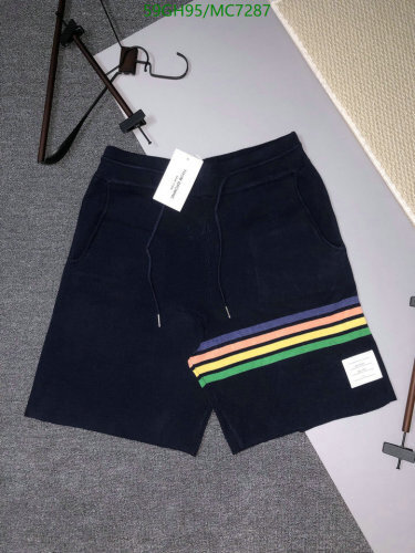 Thom Browne Men's Knit Shorts with Signature Stripe Detail - Casual & Stylish