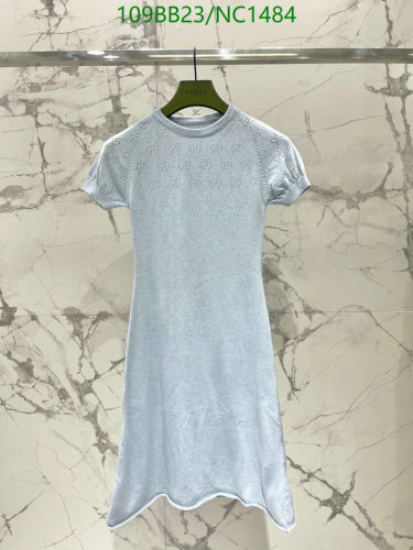 Gucci Women's Tencel Blend Short Sleeve Knit Dress - Light Blue, Size S-L