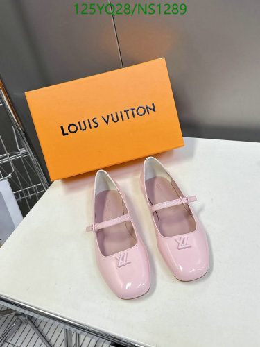 Louis Vuitton Women's Pink Leather Ballet Flats - Size EU35-EU40