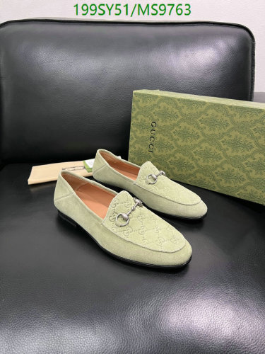 Gucci Men's Horsebit Loafer in Light Green Suede, EU Size 38-45